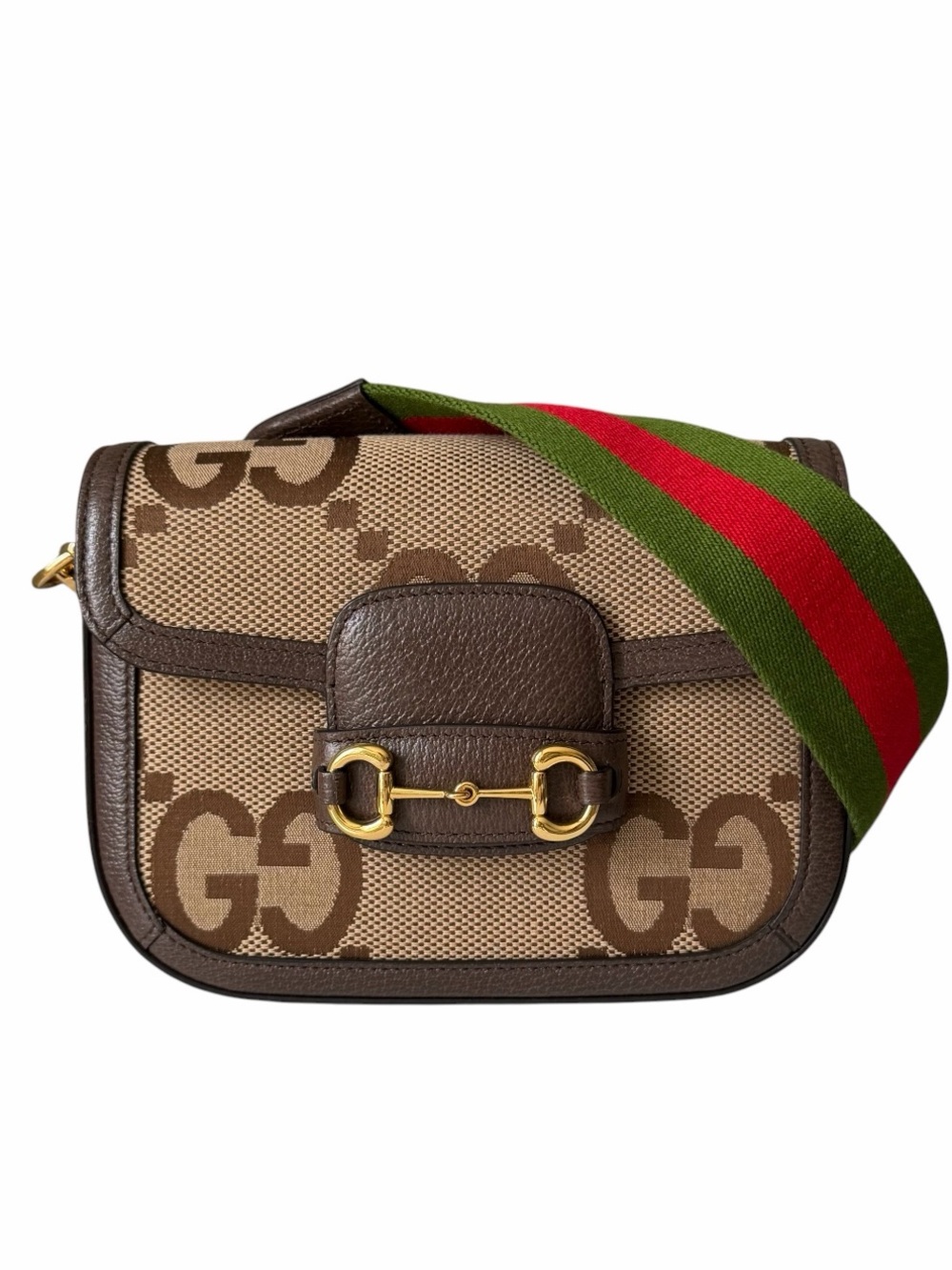 Gucci Horsebit 1955 Jumbo GG Mini Shoulder/Crossbody Bag